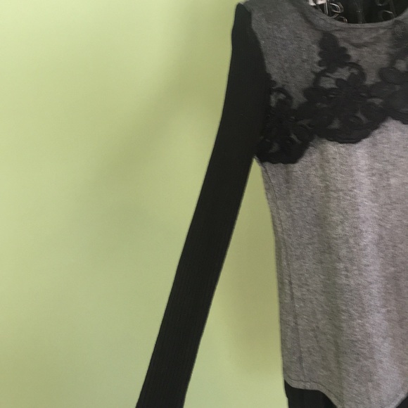 Black & Grey Dress Top - Picture 5 of 7